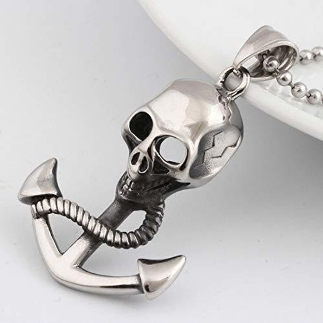 Social Collar de la joyería de los hombres El cráneo del pirata for