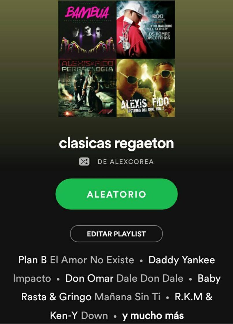 Canciones Clásicas de Reguetón