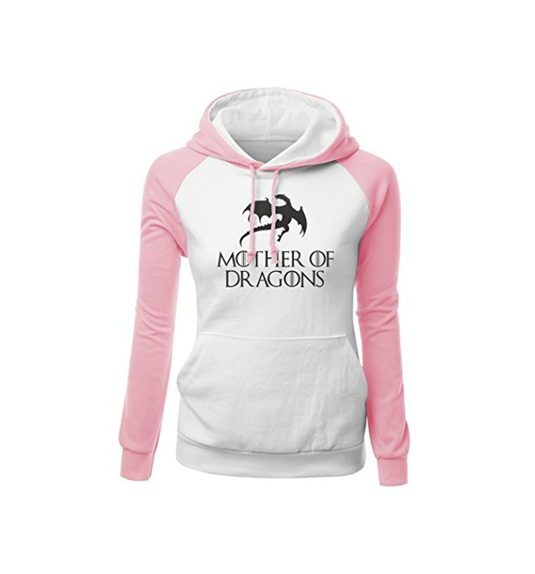 Moda Game of Thrones Mother of Dragons Mujer Sudaderas con Capucha Impreso Arte