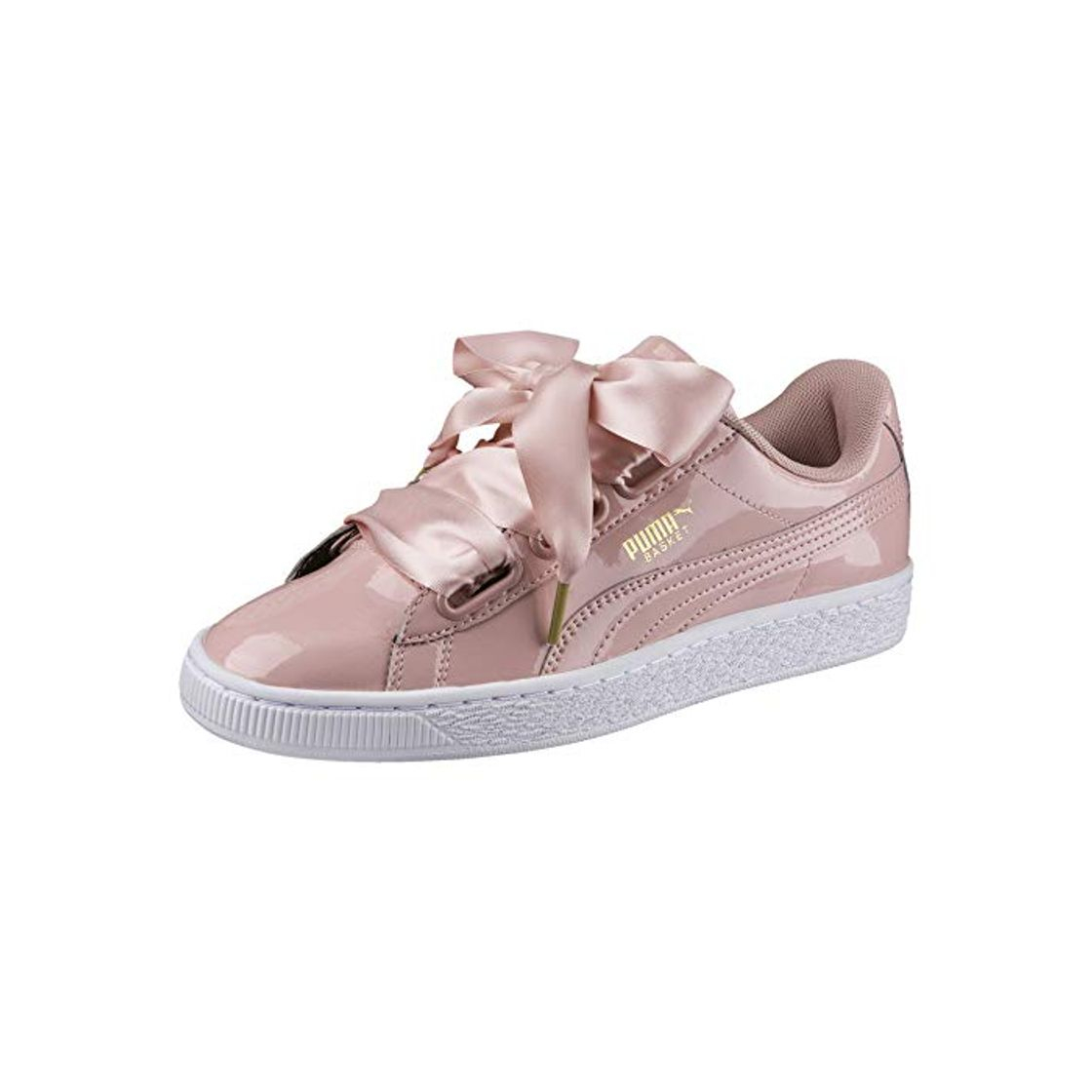 Moda Puma Basket Heart Patent Wn's, Zapatillas para Mujer, Beige