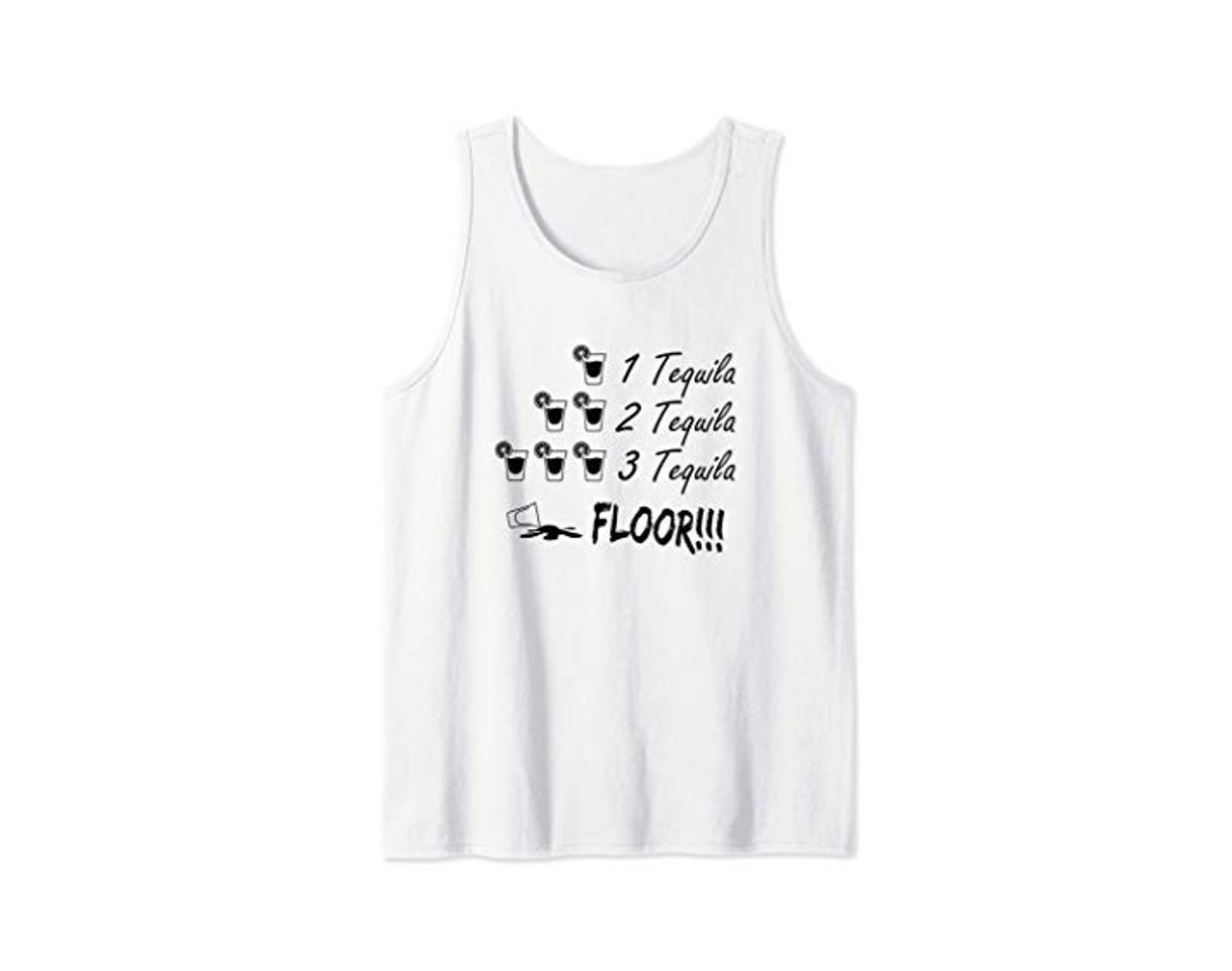 Social One Tequila Two Tequila Three Tequila Floor Fine Quote Memes Camiseta sin Mangas