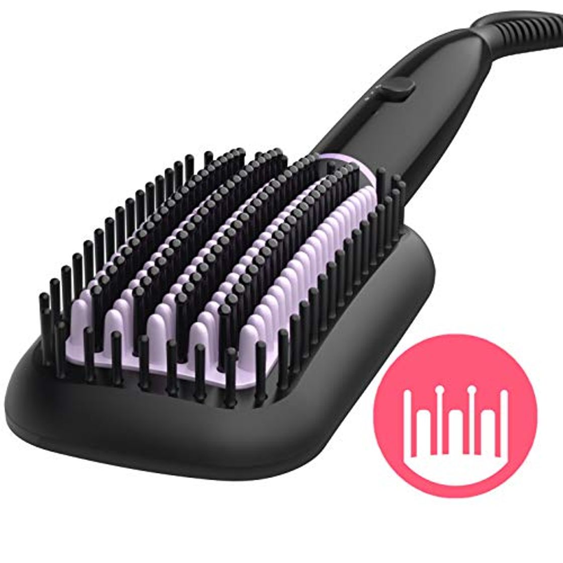 Social Philips BHH880/00 - Cepillo alisador de pelo, cerámico para alisar con calor,