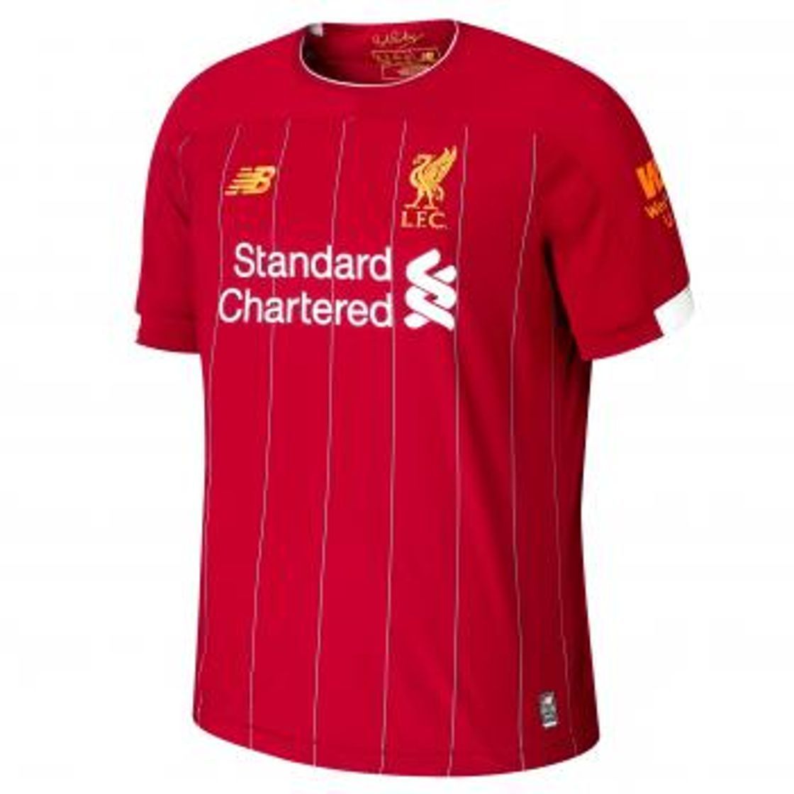 New Balance Liverpool FC Home SS Jersey No EPL Patch Camiseta Crew
