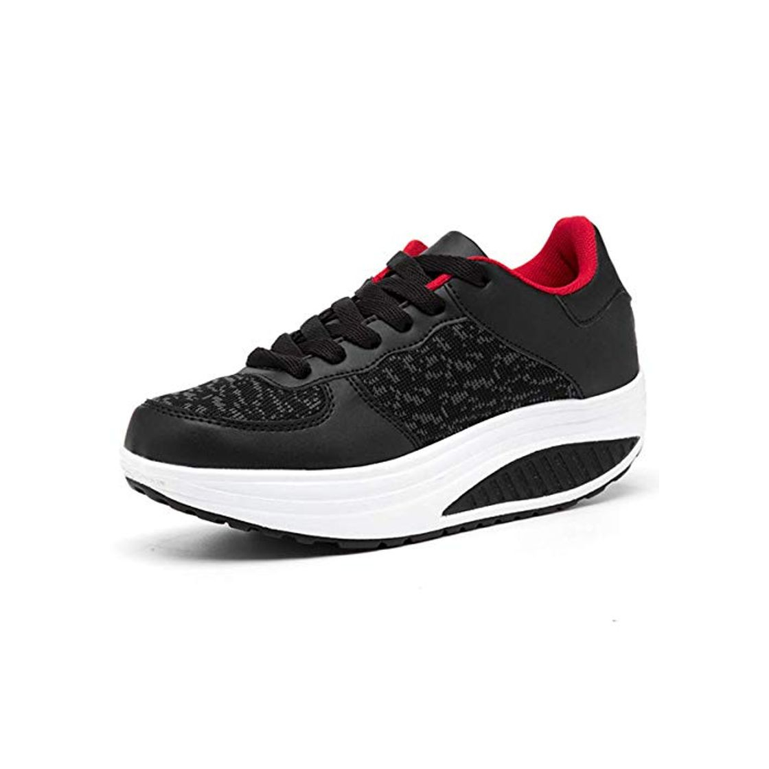 Fashion Mujer Zapatillas de Deporte Cuña Zapatos para Caminar Aptitud Plataforma Sneakers con