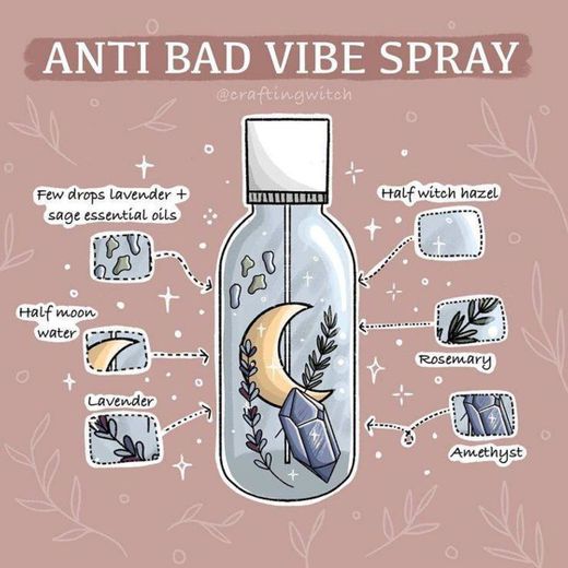 Anti bad vibes spray! 