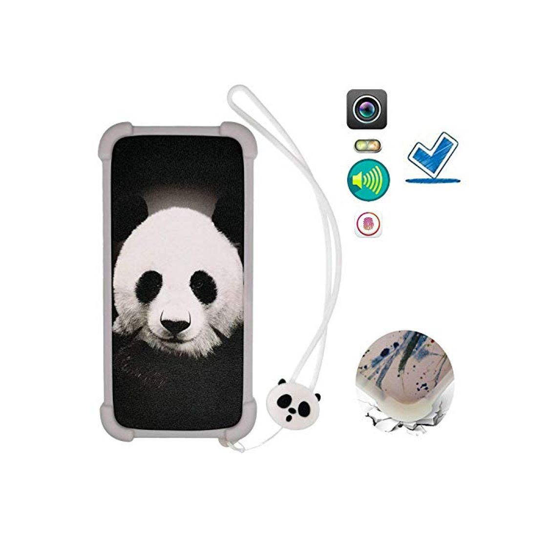 Products Funda para Lanix Ilium Alpha 5s Funda Silicone Border