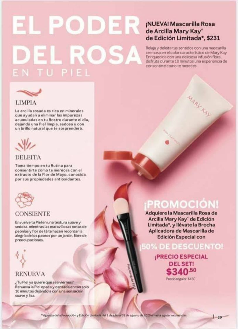 Nueva mascarilla de arcilla rosa Mk