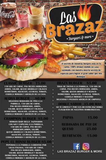 Las Brazaz burgers and more