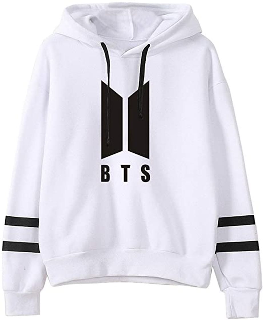 Moda SIMYJOY Sudadera con Capucha Korea Pop Unisex Sweat K-Pop Sudadera Rayas de