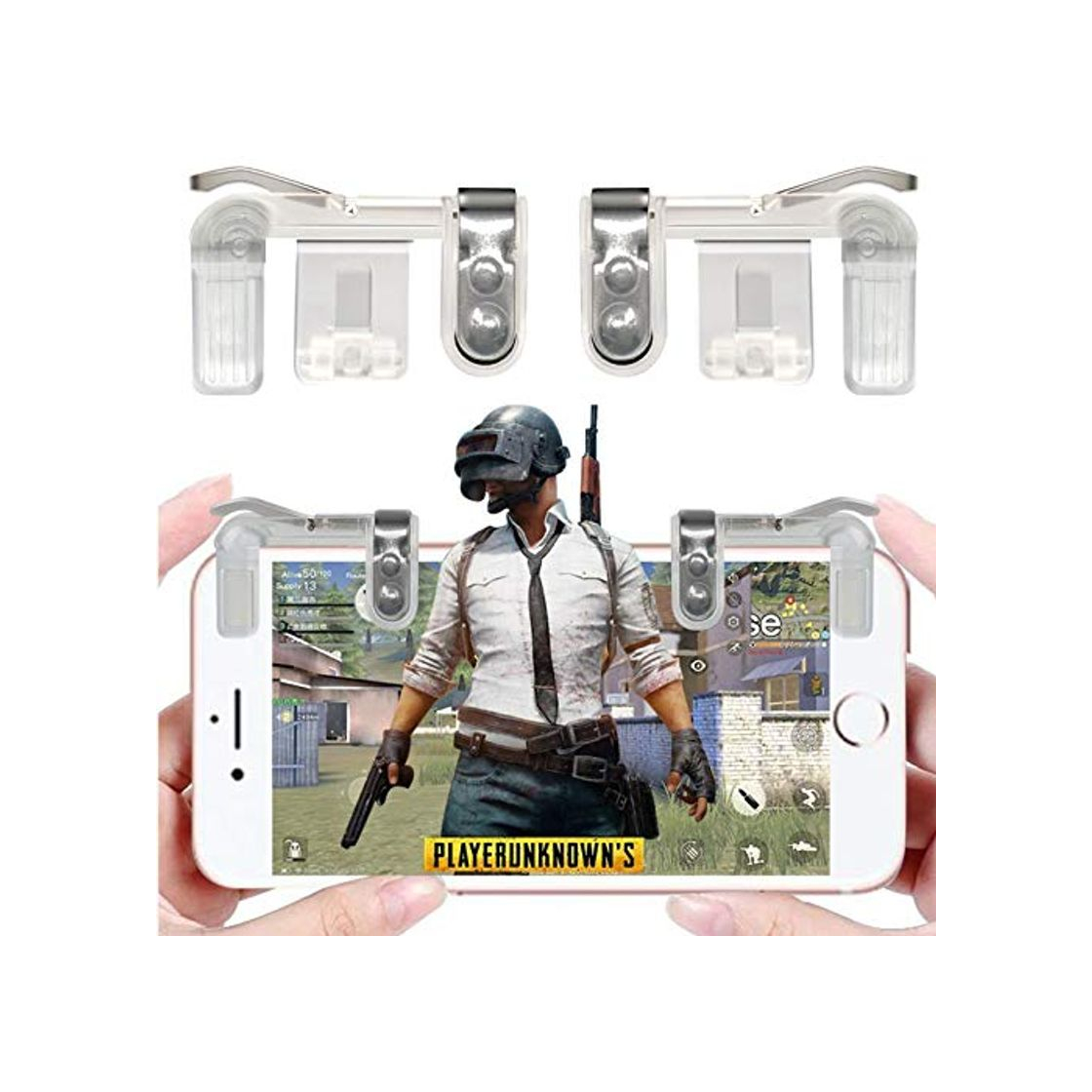 Controlador de Juego Móvil 1 Par Triggers para Teléfono Inteligente Gatillo Juegos