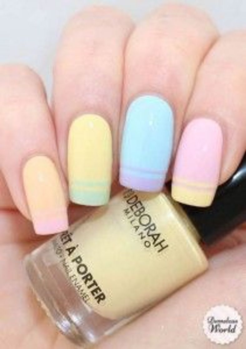 Moda Uñas colores pastel