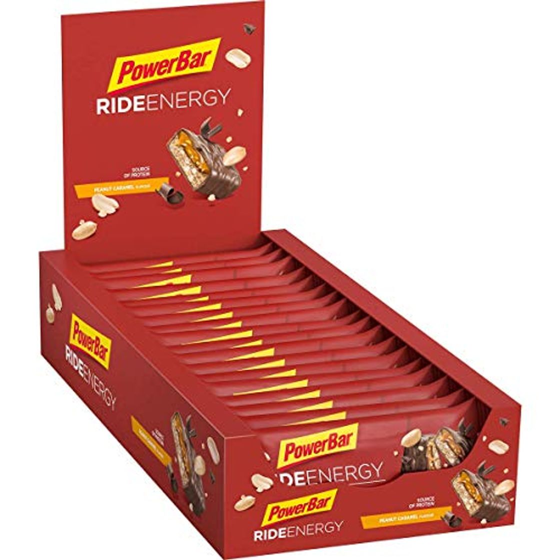 Producto PowerBar Ride Energy Peanut Caramel 18x55g - Barra de Proteínas de Carbohidratos