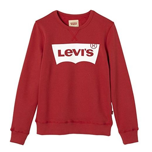 Levi's Sweat Nos Batwi, Sudadera para Niños, Rojo