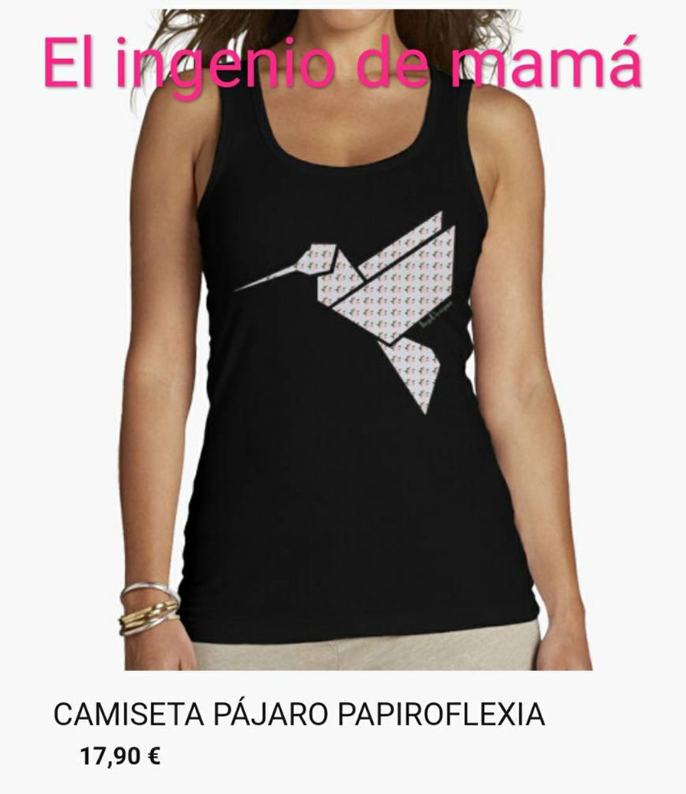 Moda Camiseta Pájaro Papiroflexia - Diseño Elingeniodemama