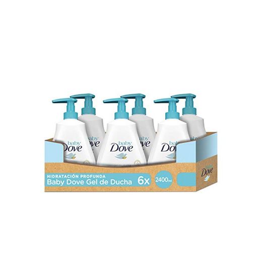 Baby Dove Gel De Baño Hidratación Profunda - Pack de 6 x