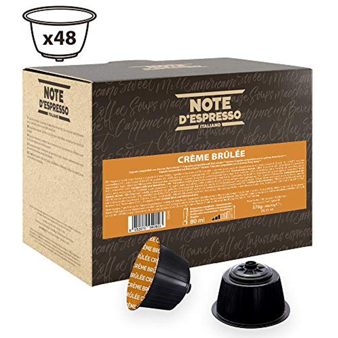 Products Note D'Espresso - Cápsulas de bebida de crème brûlée Exclusivamente Compatibles con