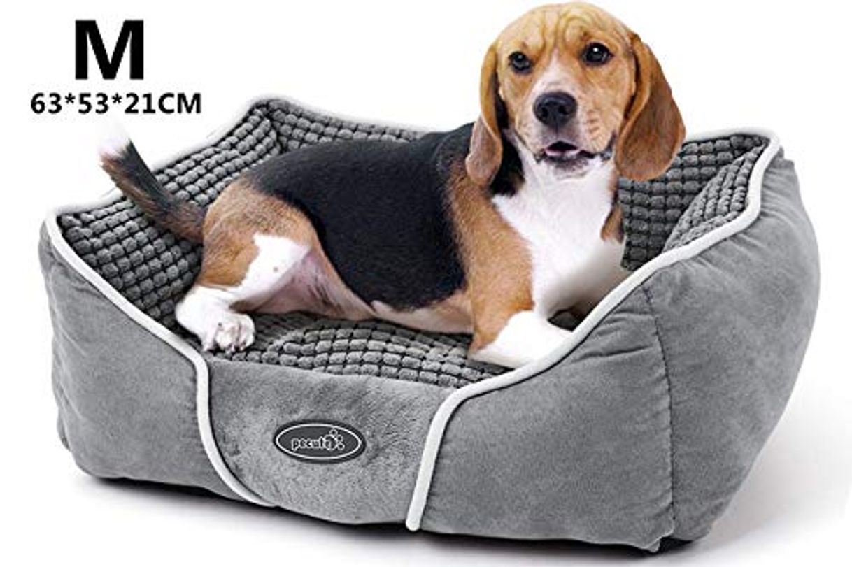 Social Pecute Cama de Perros y Mascotas Básica Cama de Suave Gamuza para