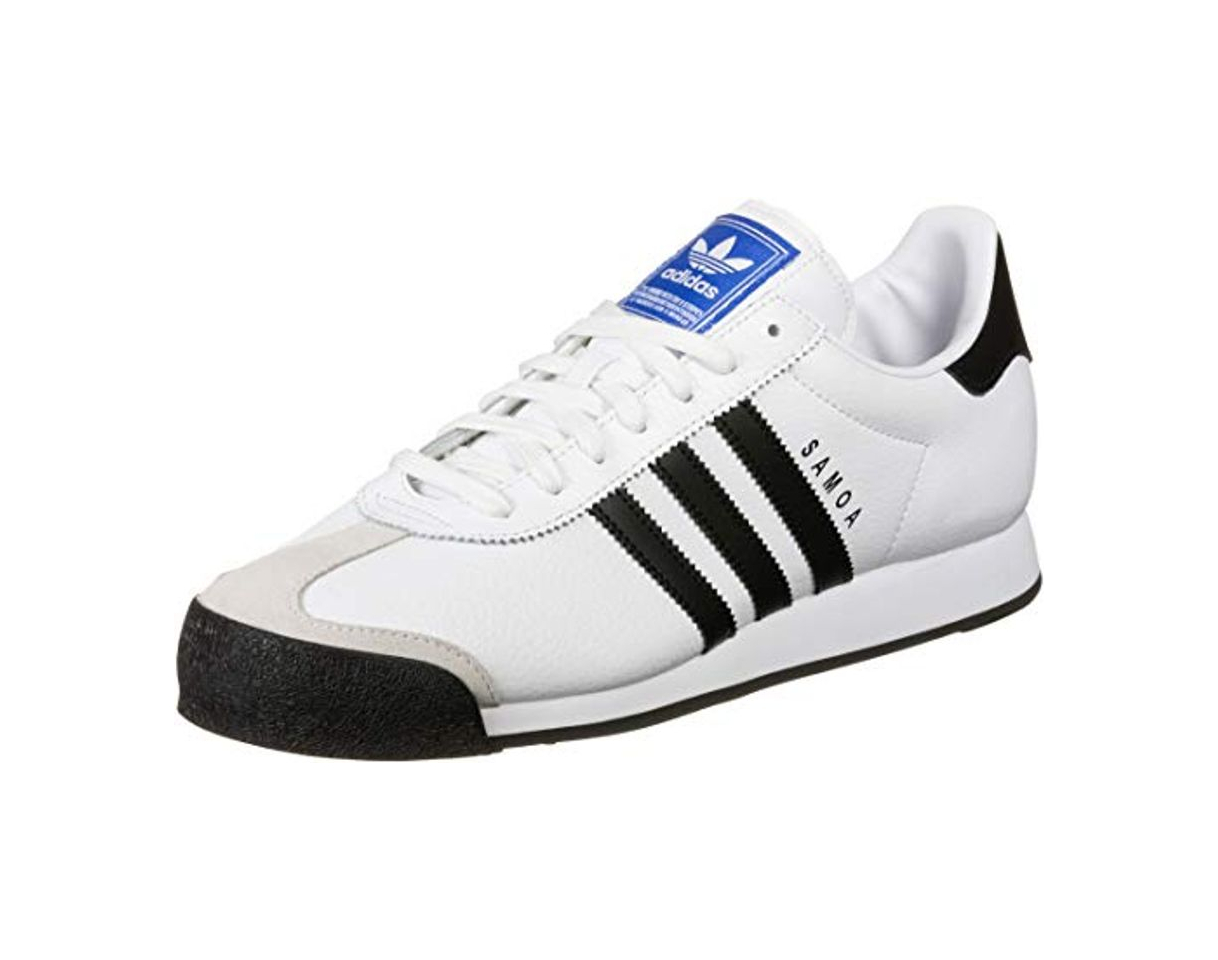 Moda Zapatillas de Hombre ADIDAS Samoa Piel Blanco 40 2 3 Blanco