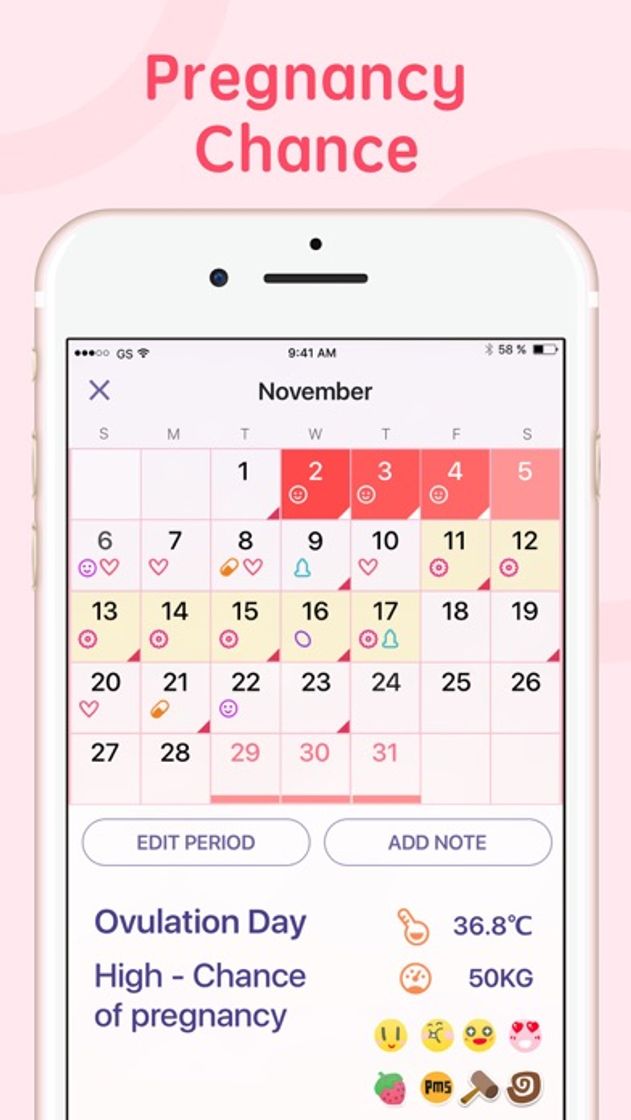 App Period Tracker Period Calendar