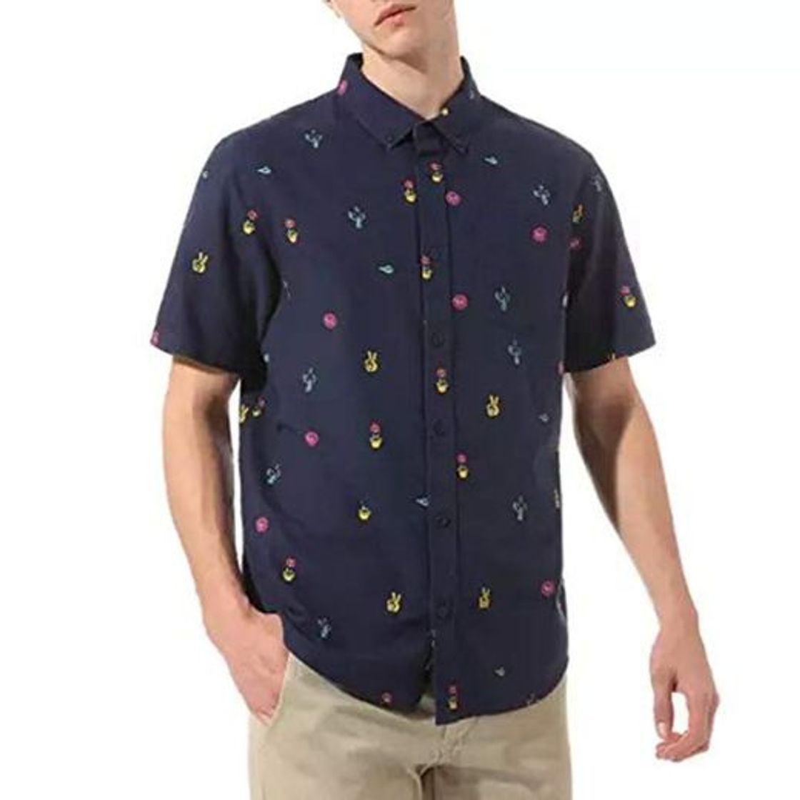 Producto Vans Camisa Houser SS Strange Vacatio Hombre Small Azul