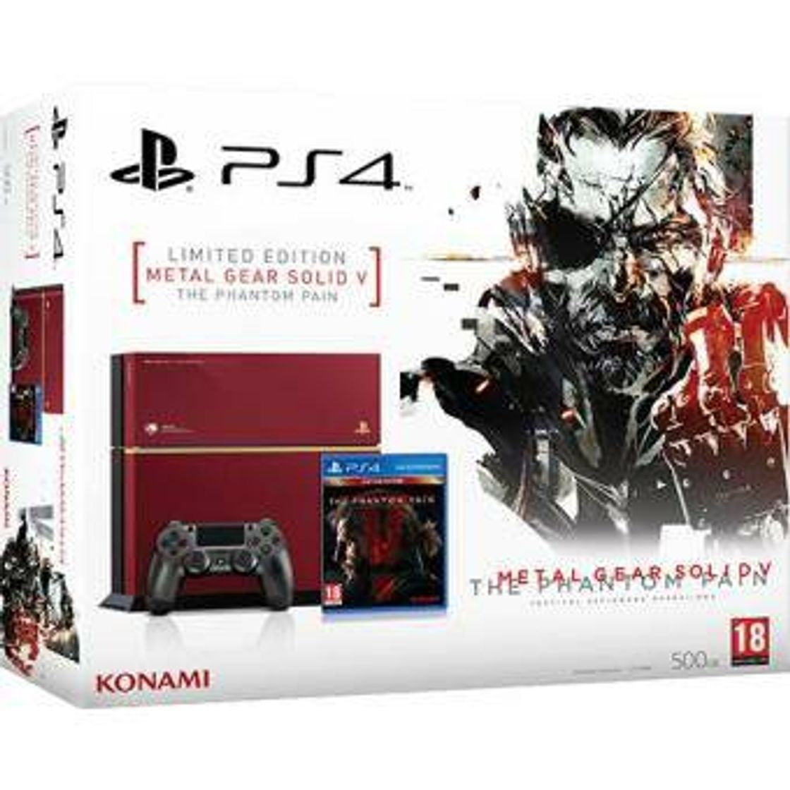 Fashion Ps4 500GB ediçao limitada metal gear solid v 