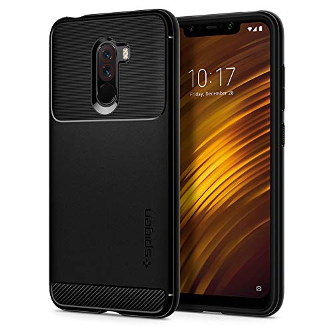 Producto Spigen Funda Xiaomi POCOPHONE F1, [Rugged Armor] Absorción de Choque Resistente y