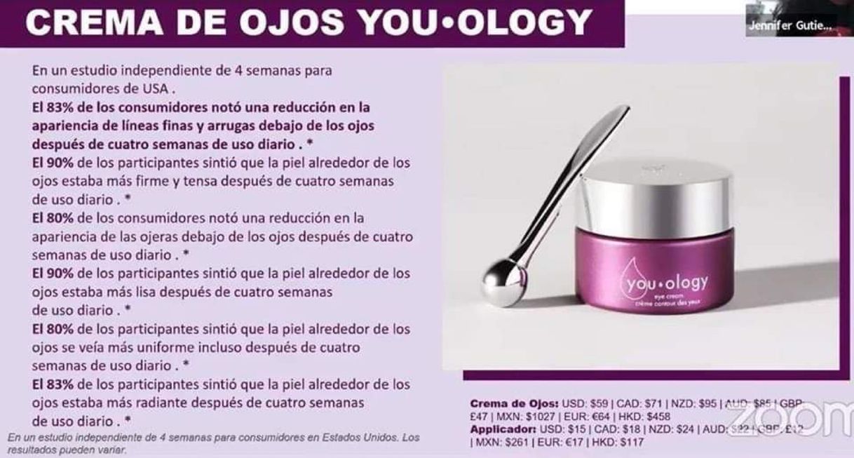 Crema para ojos