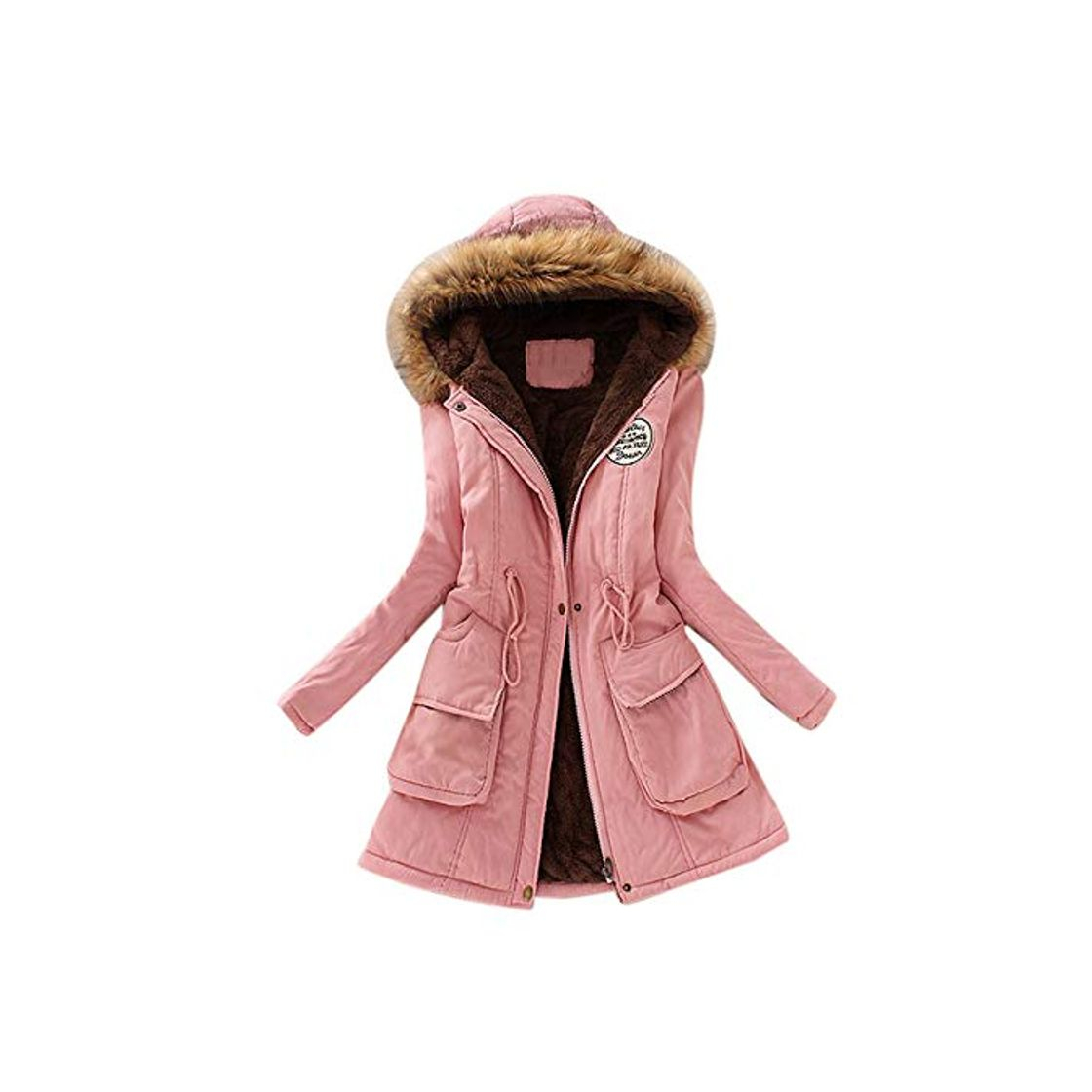 Fashion SHOBDW Invierno Mujeres Moda Informal más Gruesa Slim sólido Abajo Chaqueta Abrigo