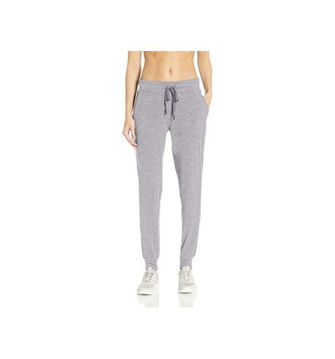 Amazon Essentials Brushed Tech Stretch Jogger Pant Running-Pants, Grey Spacedye, US S