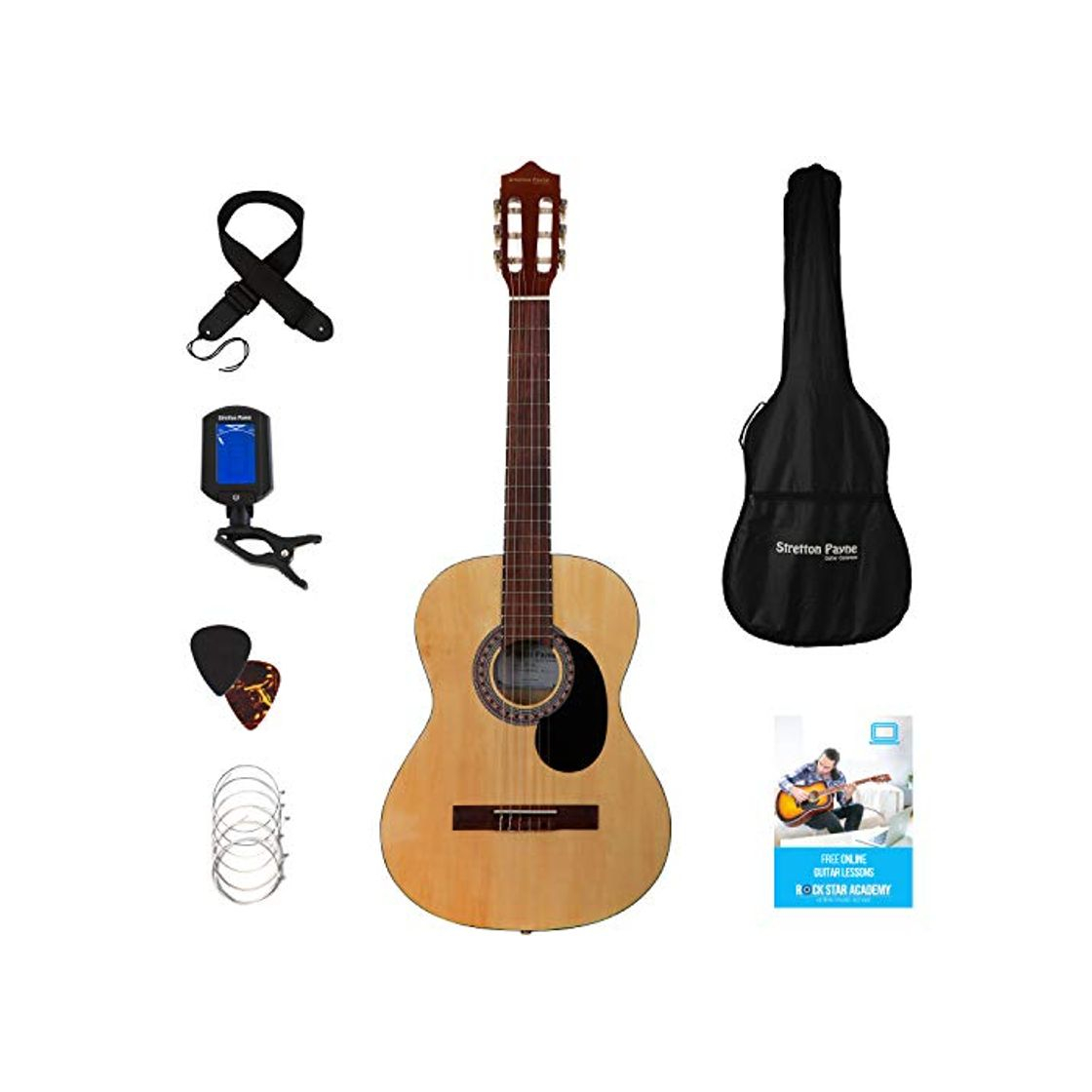 Productos Guitarra clásica Stretton Payne de tamaño completo 4/4