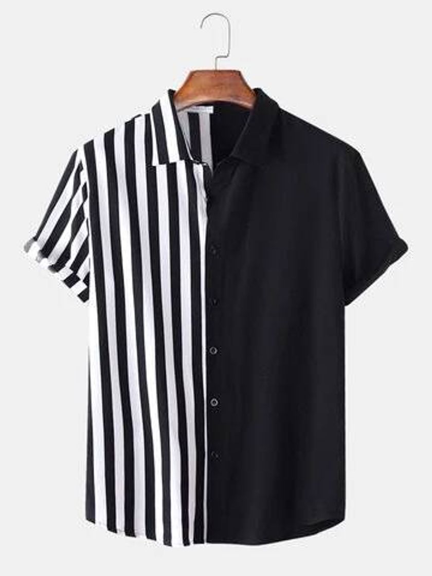Social  Contrast Color Casual Shirt 🔥
