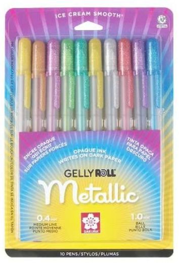 Sakura juego de bolígrafos tinta gel metálico (10 unidades)