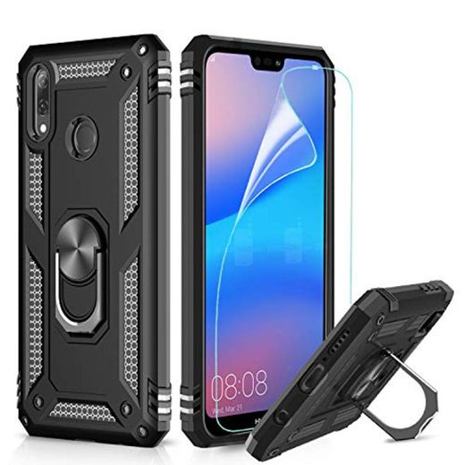 LeYi Funda Huawei Y9 2019 Armor Carcasa con 360 Grados Anillo iman