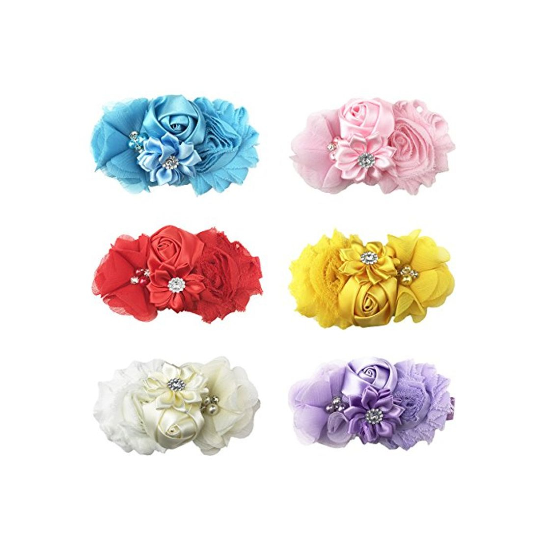 Fashion Dooppa Adorable banda para el cabello para bebés niñas con rosas y