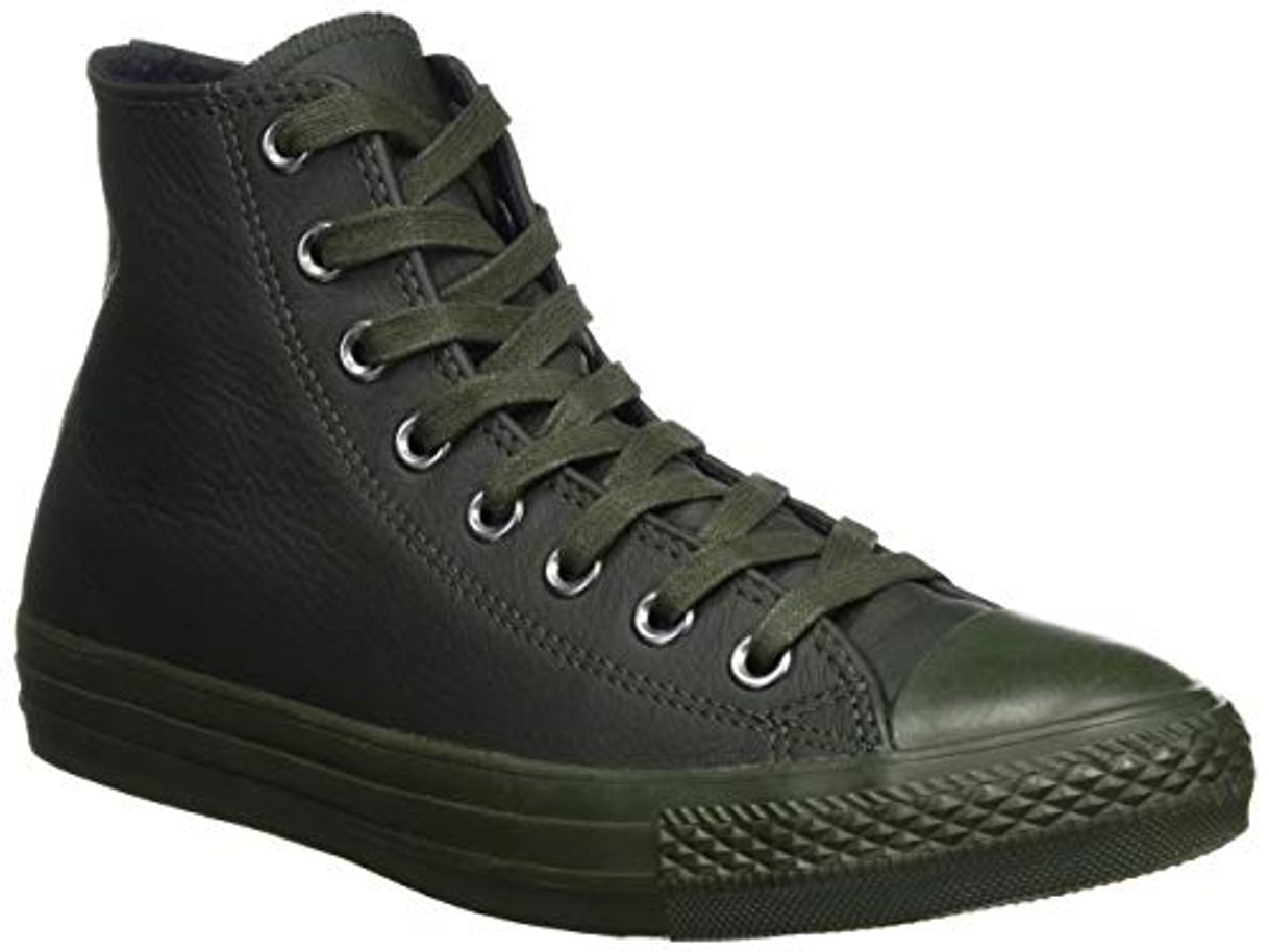 Moda Converse Zapatillas Abotinadas All Star Hi Verde Militar