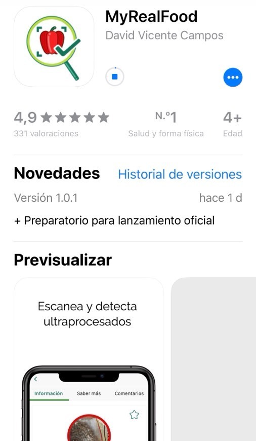 MyRealFood en App Store