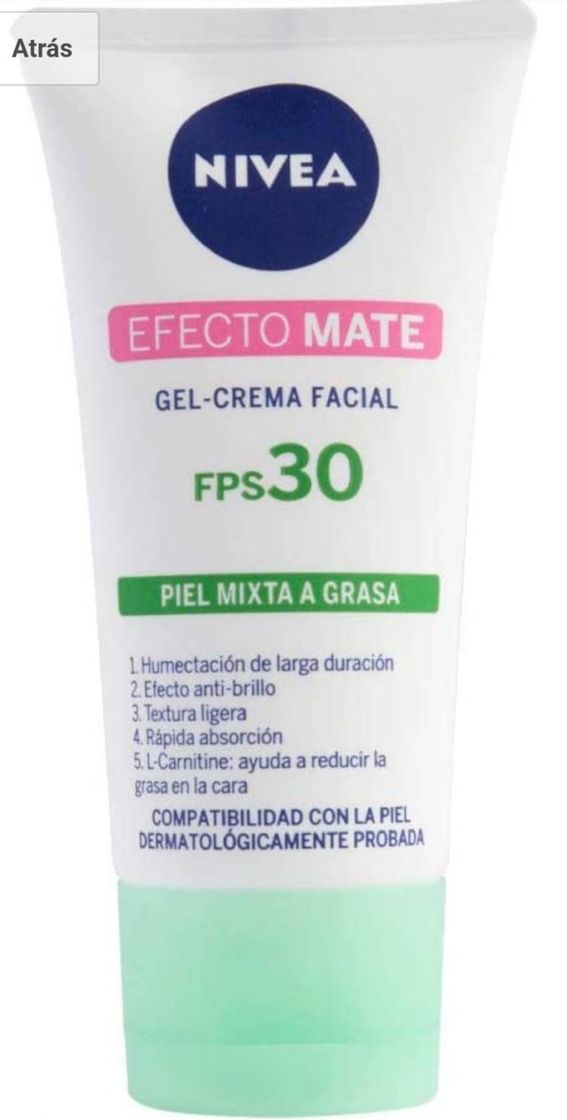 Producto Crema gel matificante de día nivea 