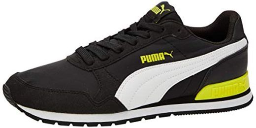 PUMA ST Runner V2 NL JR, Zapatillas Unisex niños, Negro Black White