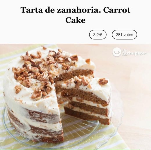 Tarta de zanahoria