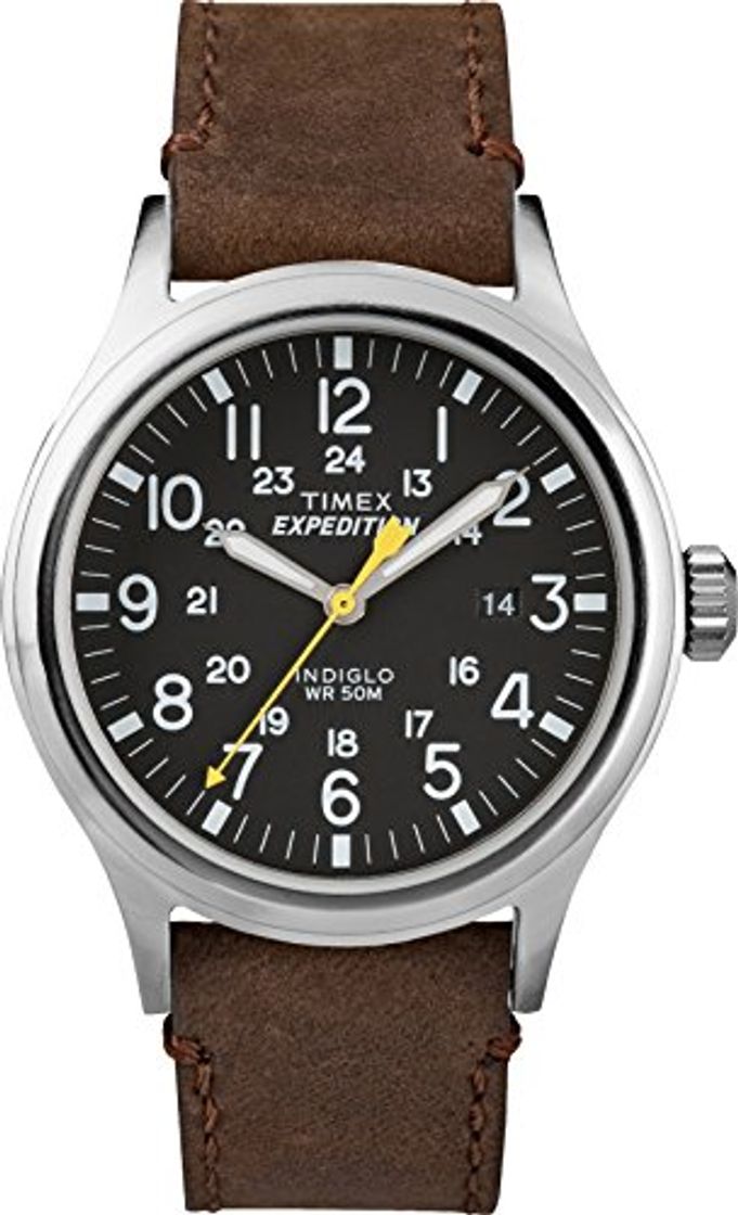 Products Timex Reloj Analógico para Hombre de Cuarzo con Correa en Cuero TWC004500