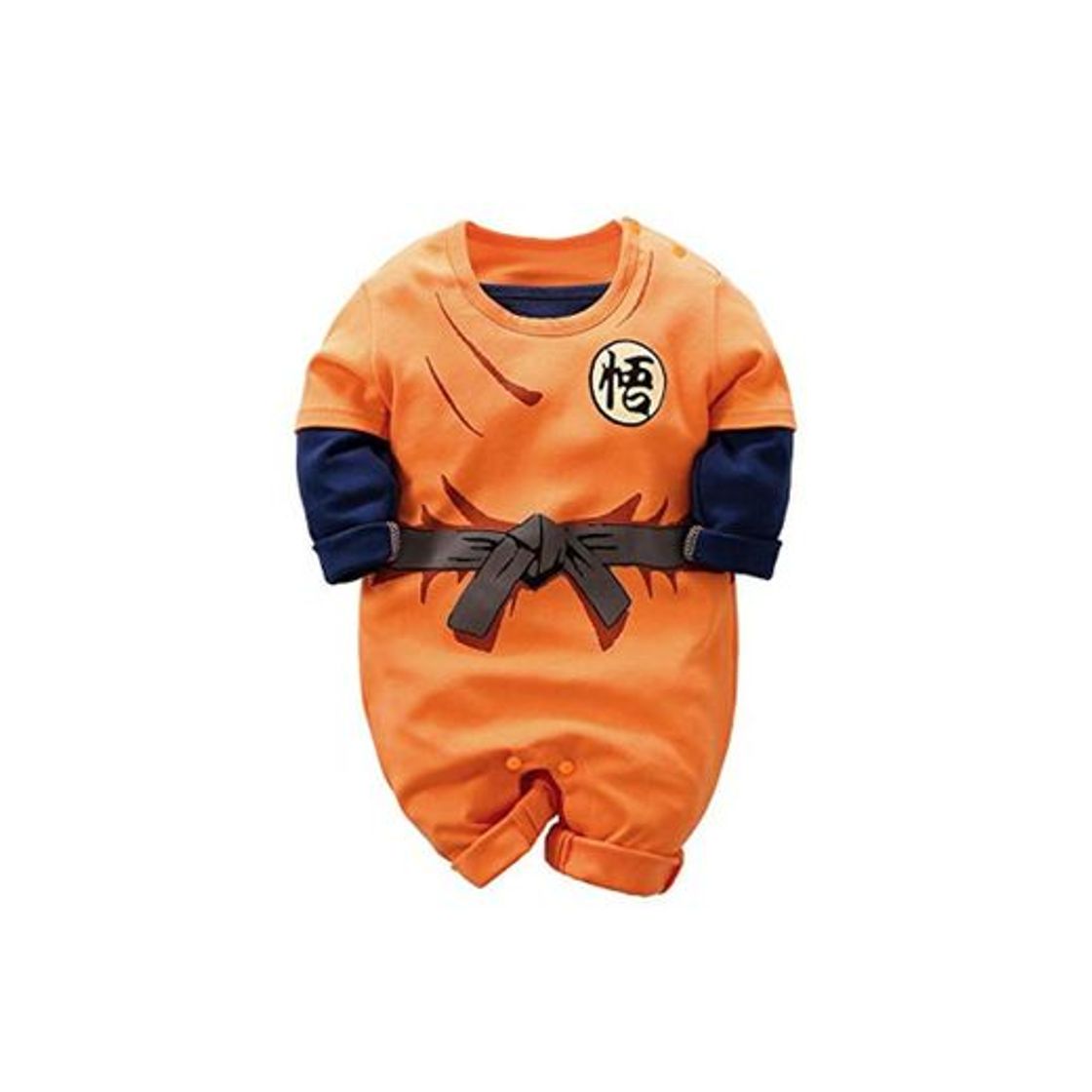 Social Mono para bebé recién Nacido Goku de Manga Corta con diseño de Dibujos Animados para niños y niñas
