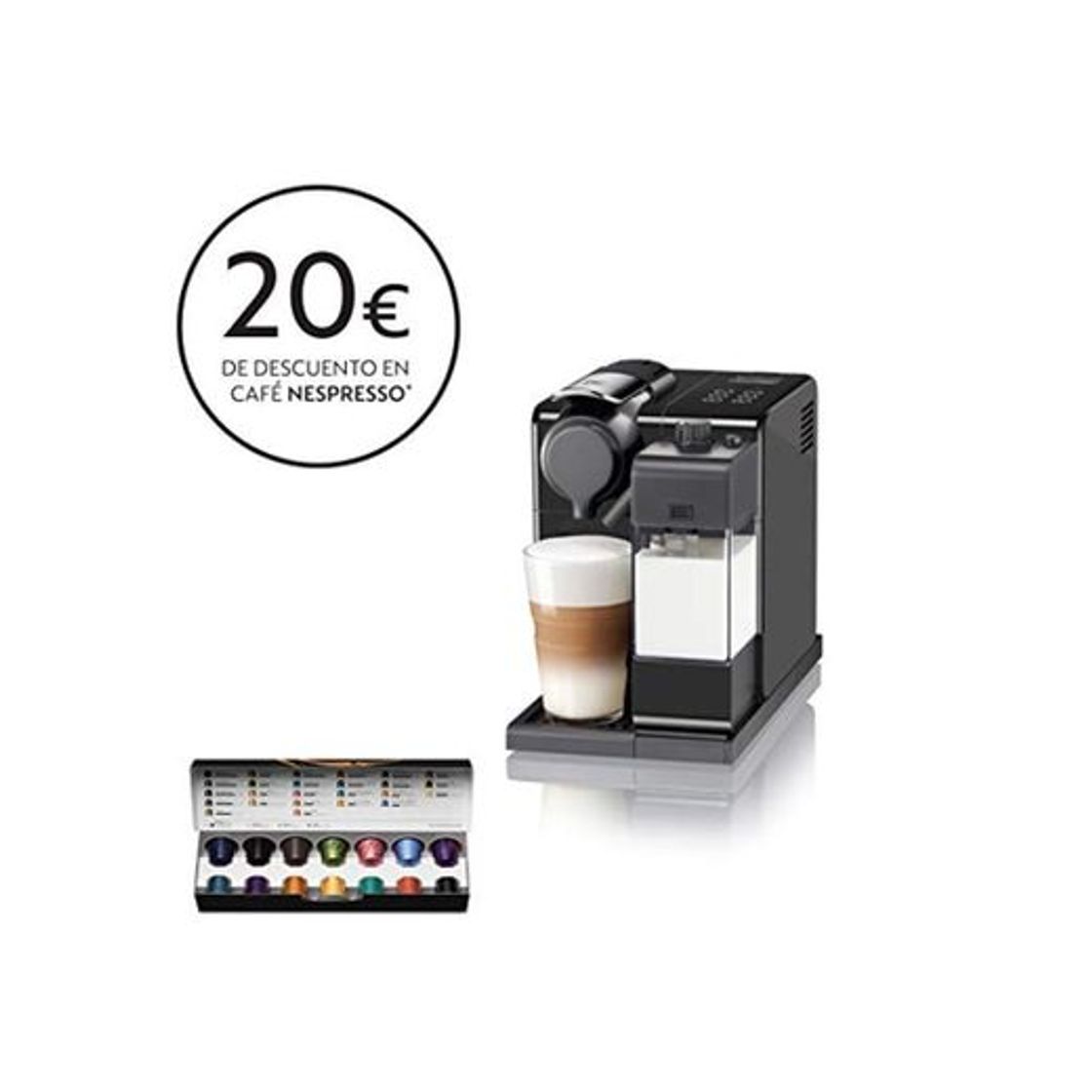 Social Nespresso De'Longhi Lattisima Touch Animation EN560.B - Cafetera monodosis de cápsulas Nespresso