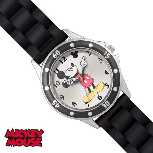 Mickey Mouse Reloj Analógico para niños de Cuarzo con Correa en Caucho MK1195