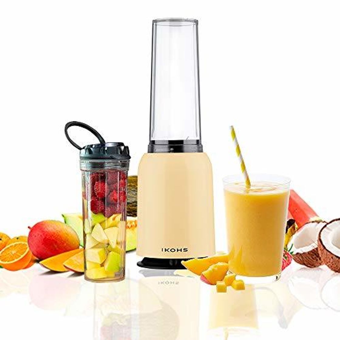 Social IKOHS Batidora de Vaso MOI - Batidora de Vaso Individual para Smoothies