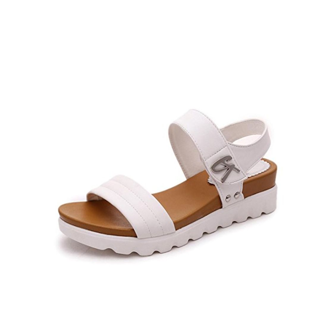 Fashion Sandalias Mujer Verano,Sandalias de Verano Mujeres envejecidas Sandalias de Moda Plana Zapatos