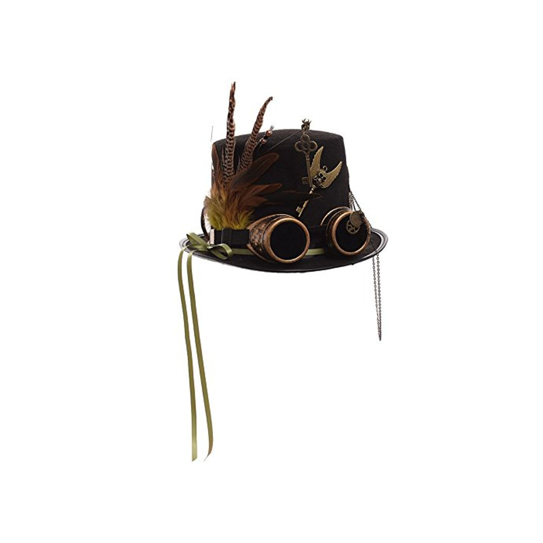 Moda GRACEART Unisexo Steampunk Sombrero Gafas de protección Sombrero de Copa