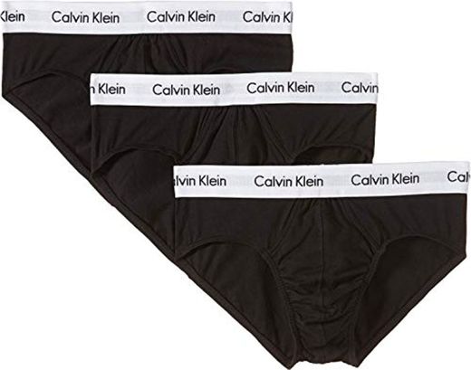 Calvin Klein 3P Hip Brief, Calzoncillos para Hombre