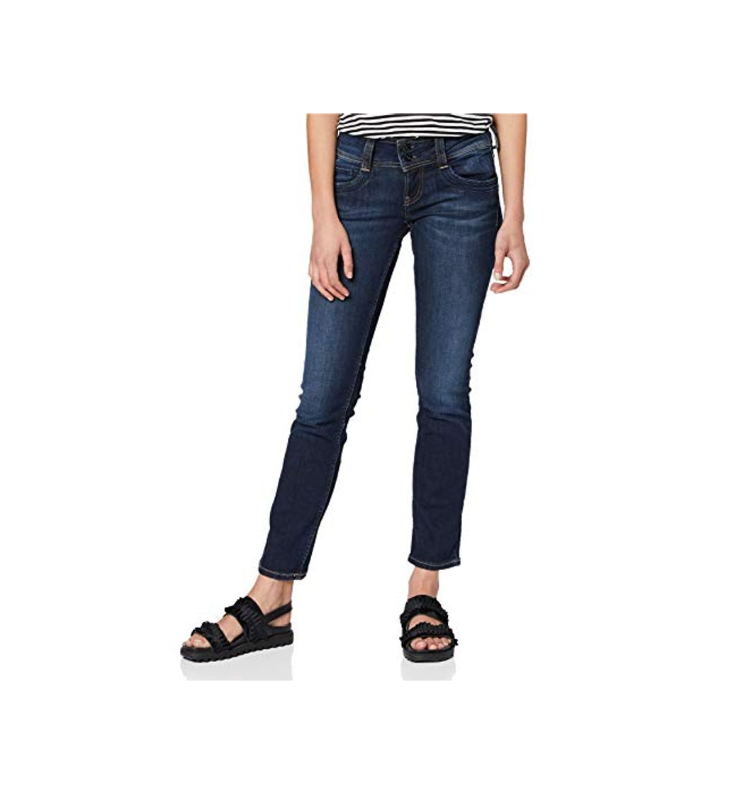 Fashion Pepe Jeans Gen, Vaqueros Rectos para Mujer, Azul