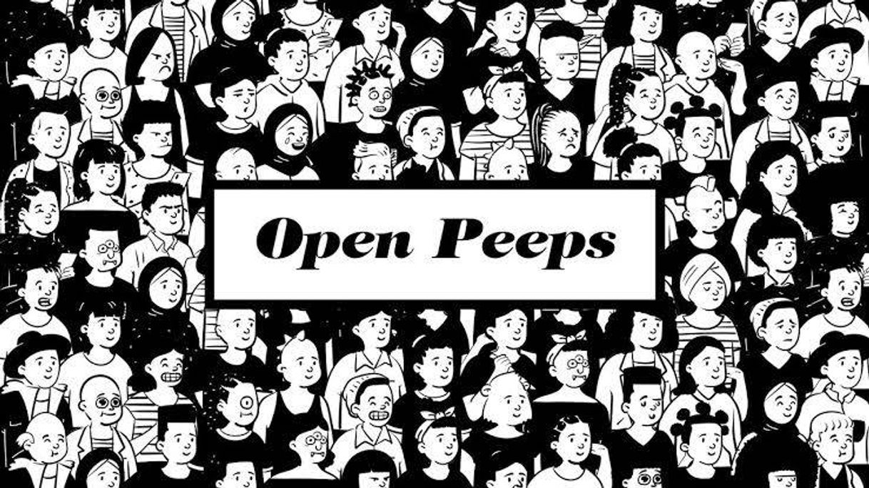 Moda Open peeps ilustraciones