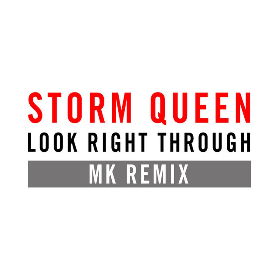 Canción Look Right Through - MK Vocal Edit